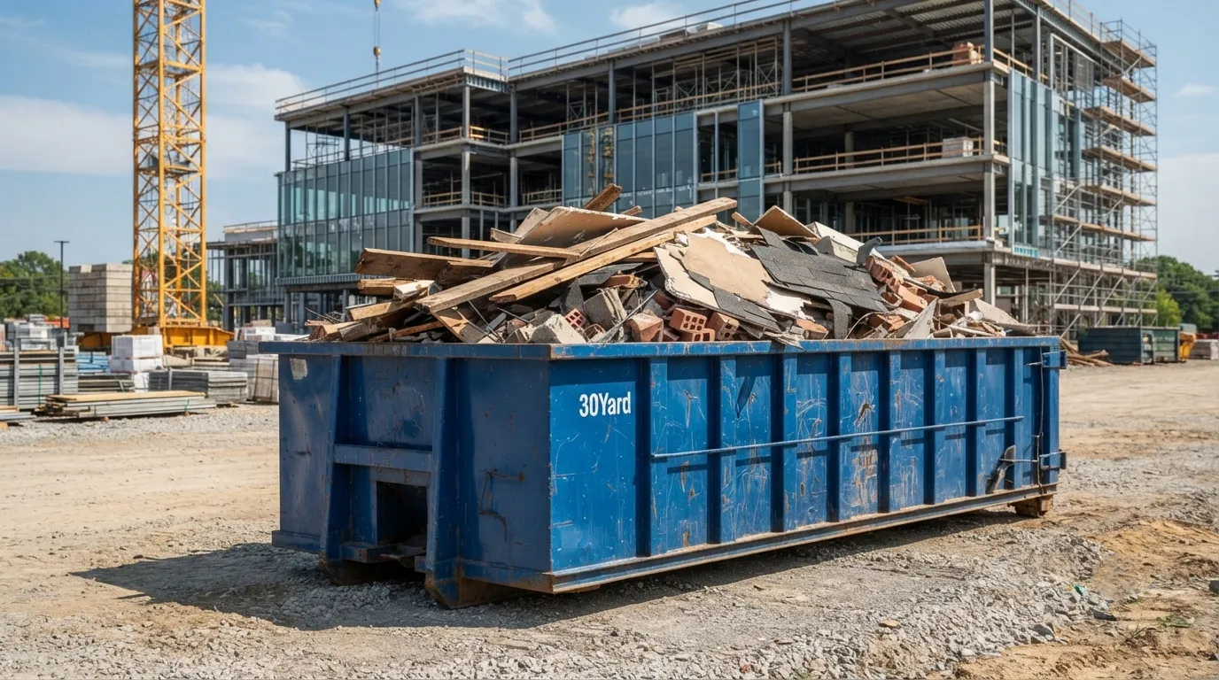 30 yard dumpster rental from our Rogers fleet
